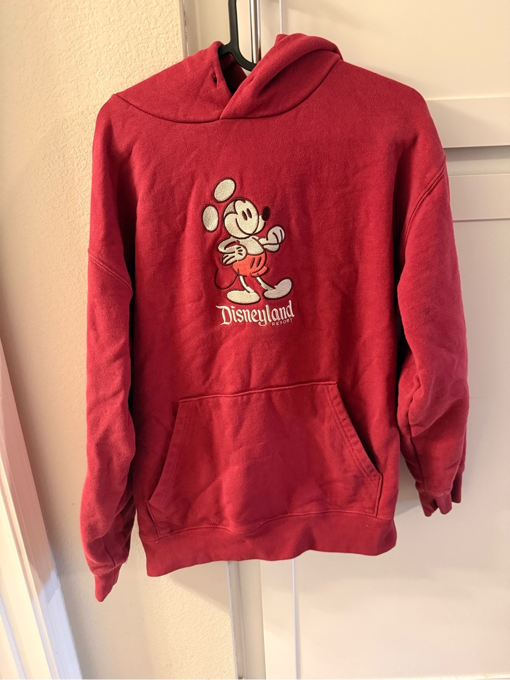 Disneyland Red Mickey Crewneck Hoodie - Women's Cozy Pullover